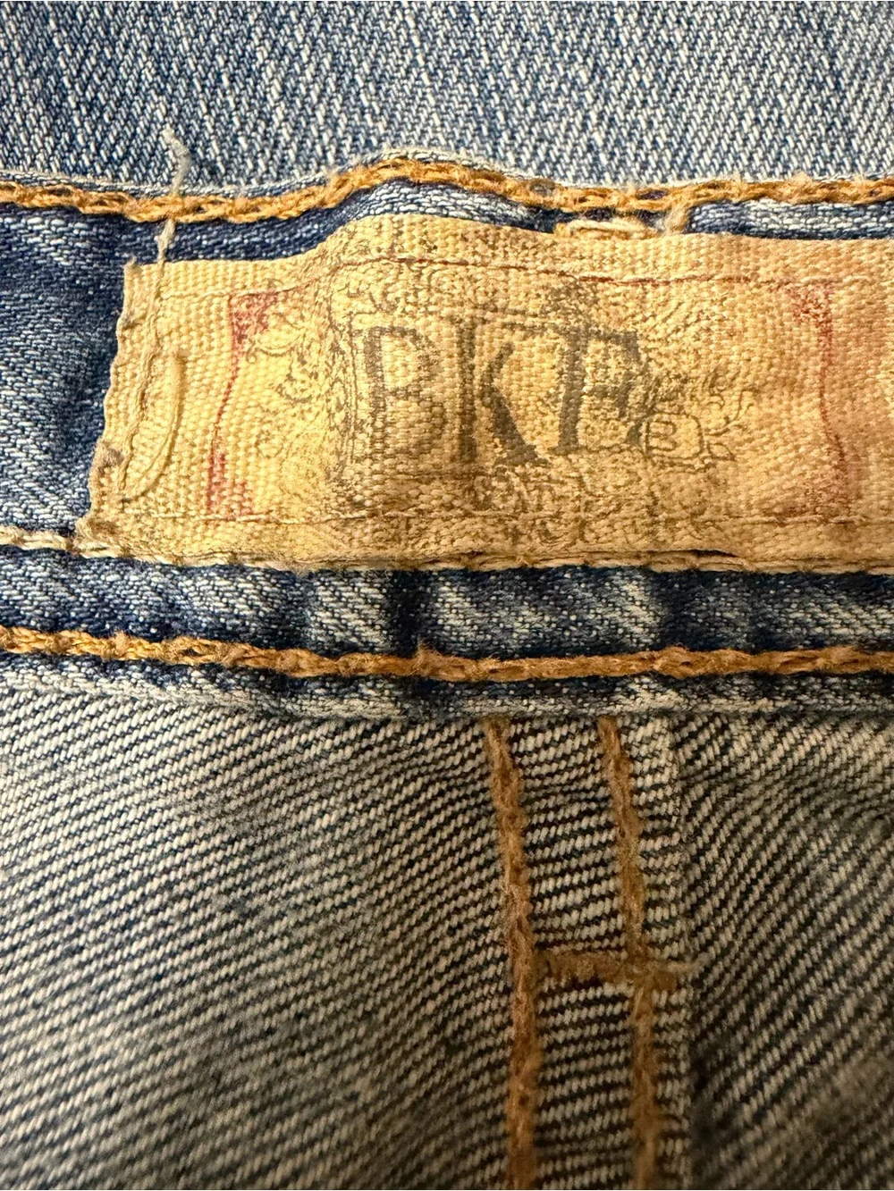 BKE Men's Blue Faded Bootcut Jeans